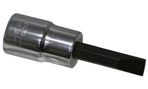 3/8" Drive Slotted Bit Socket, 9/32" x 55mm