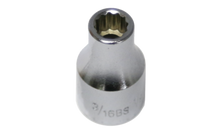 Load image into Gallery viewer, Whitworth Socket - 1/2&quot; Dr. 12-Point Standard Socket, 1/8&quot;, 38mm Length