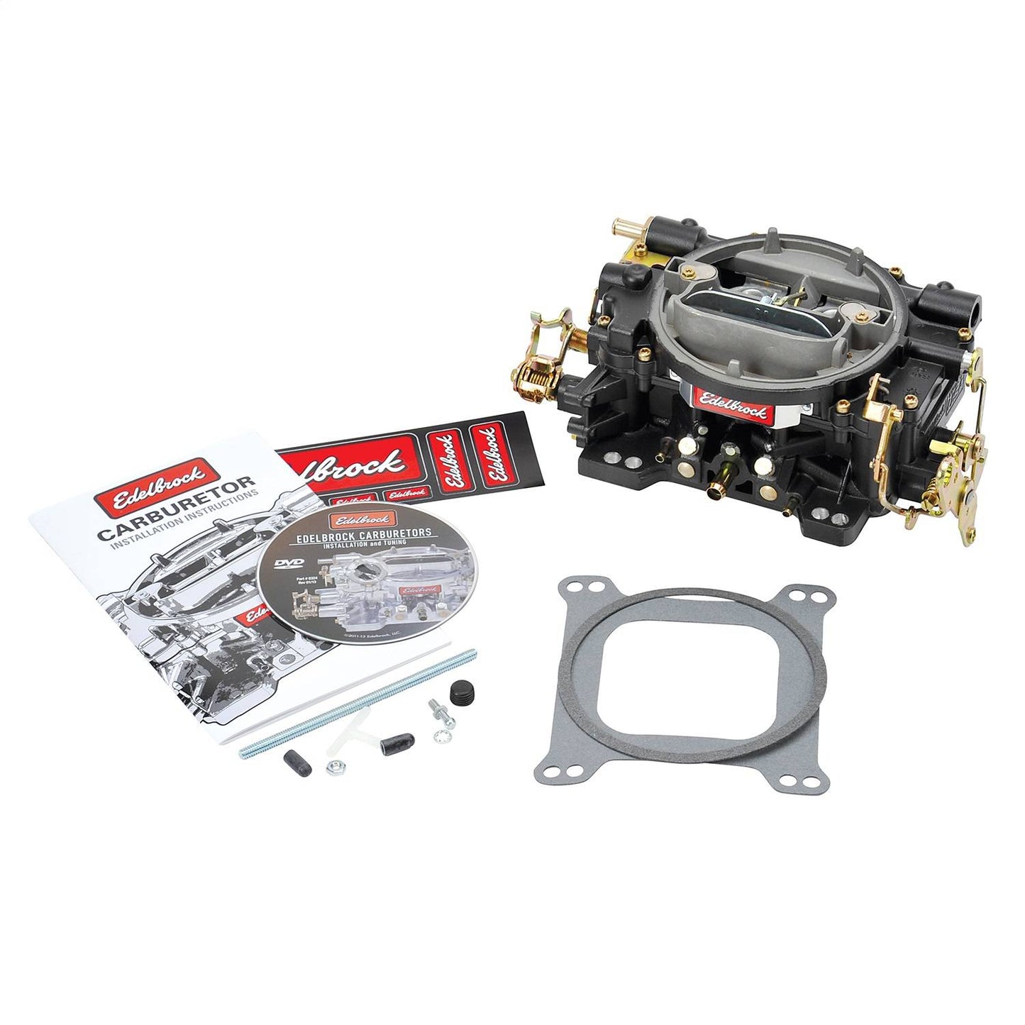 Edelbrock Carb 600 Cfm Performer Series Manual Choke Square Bore, Blac - E14053