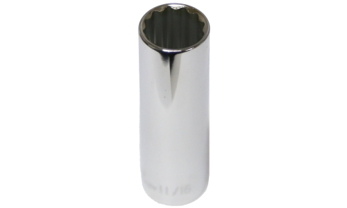 1/2" Drive Deep Socket 11/16" (12p)