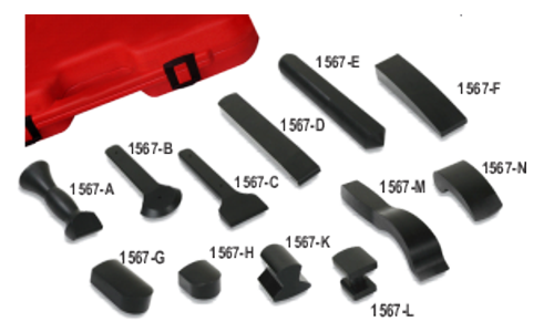 Plastic Panel Beating Dolly Set, 12 Piece