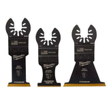 Multi Tool Metal Cutting Blade Set - OPEN-LOK 3 Piece Variety Pack for Oscillating Tools