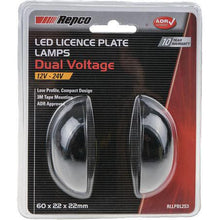 Load image into Gallery viewer, Repco 12-24V LED License Plate Lamps Pair 70x25x26mm