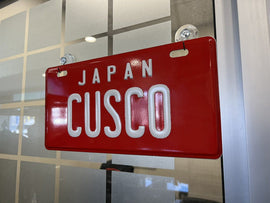 CUSCO Licence Plate - Red
