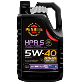 Penrite HPR 5 Full Synthetic 5W-40 Engine Oil 5L bottle