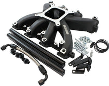Load image into Gallery viewer, GM LS CARBY INTAKE MANIFOLD CATHEDRAL PORT EFI LS1 LS2 BLACK Aeroflow - AF6250-5000