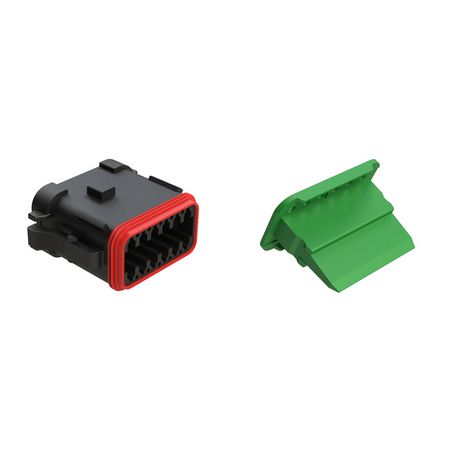 Amphenol AT #16 - 12 Way Plug & Wedge 50 Pce