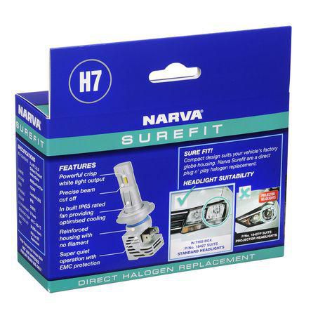 Narva H7 LED Headlight Bulb Surefit