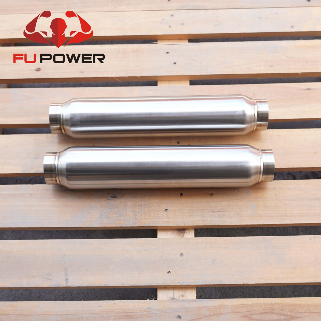 FUP-004 Universal 2.5in SS304 Brushed Finish CT60 Performance Muffler