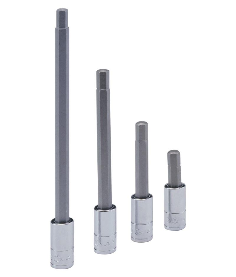 4mm Inhex Bit Socket 1/4" Drive, 140mm Length