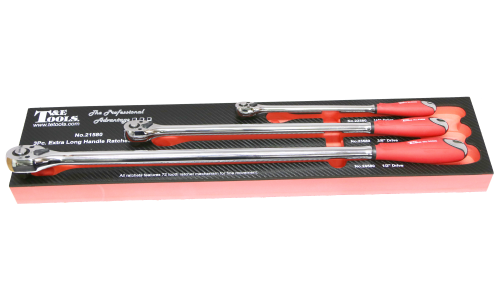 3 Piece Extra Long Ratchet Set