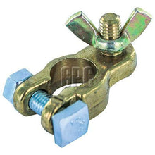 Load image into Gallery viewer, Marine Steel Wing Nut Clamp Battery Terminal Negative