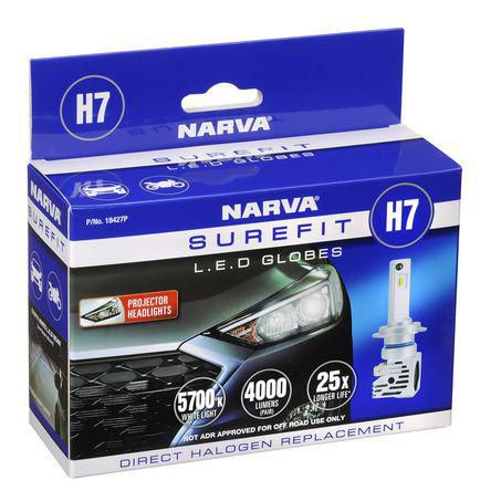 Narva H7 Headlight Bulb Surefit Projector 2 Pce