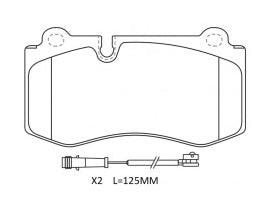 Front Brake Pads For Mercedes-Benz Jeep - TECHSTOP DB2057 PN0453W
