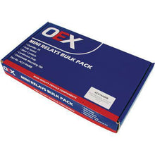 Load image into Gallery viewer, OEX Mini Relay 12V Normally Open 40A - Resistor Protected, Sealed - Pack of 20