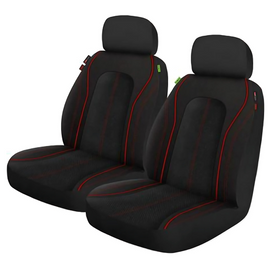 Repco Repreve Swift Front Seat Covers Black Red