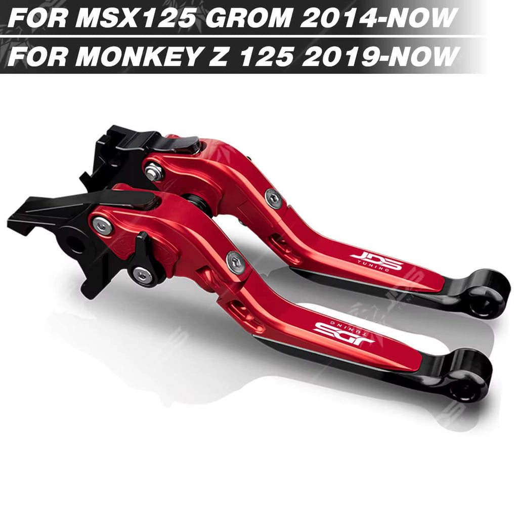 For Honda MSX 125 GROM 125/MONKEY Z 125 Clutch Lever Brake Lever Set Foldable Adjustable Handle Levers Motor Accessories Parts / R