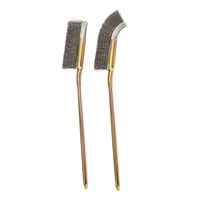 Load image into Gallery viewer, 2 Piece Cleaning Brush Set with Steel Bristles