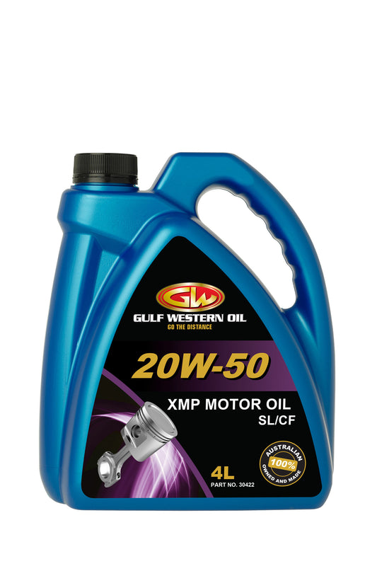 Gulf Western 20W50 XMP Engine Oil Mineral SH/CD - 4L