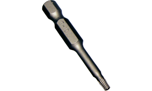 T10 1/4" Hex Torx Power Bit - 50mm