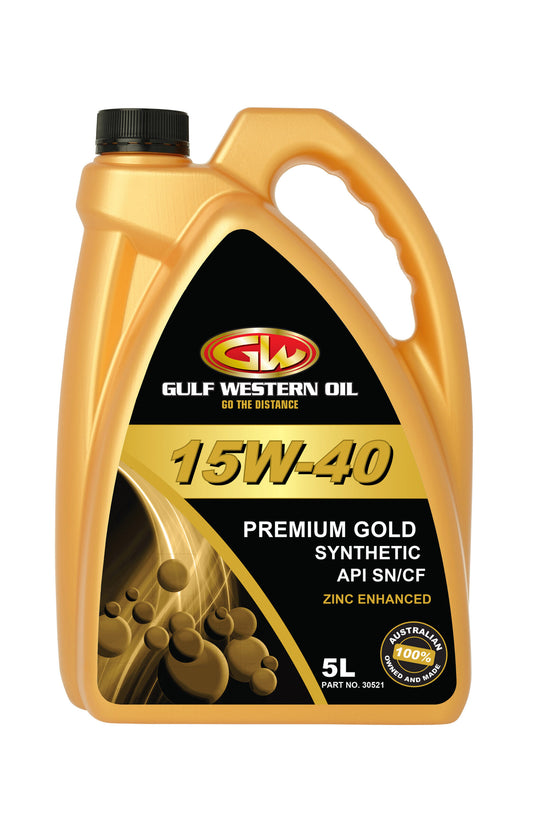 Gulf Western 15W40 Premium Gold Semi Syn SN/SM/CF - 5L