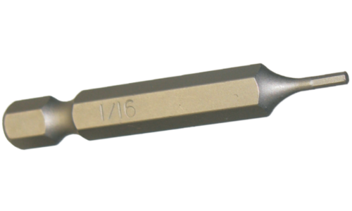 1/4" Hex In-Hex Power Bit 1/16" x 50mm