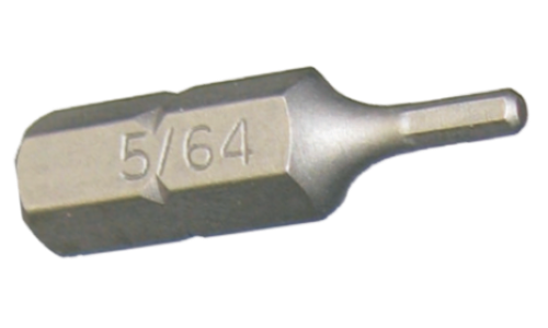 5/64" In-Hex Insert Bit 1/4" Hex 25mm