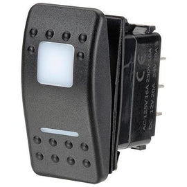 Narva Sealed Rocker Switch On/Off/On DPDT 12/24V Red LED (Contacts Rated 20A @ 12V)