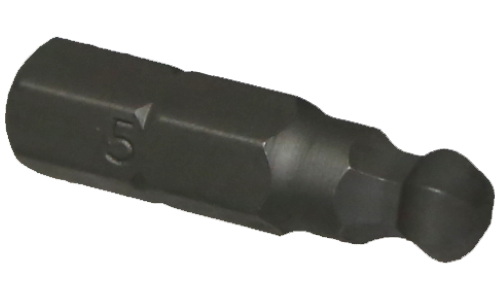 5 x 25mm Ball-End In-Hex Insert Bit