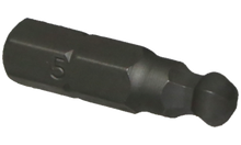 Load image into Gallery viewer, 5 x 25mm Ball-End In-Hex Insert Bit