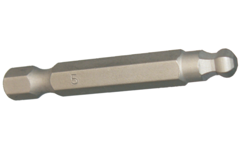 5 x 50mm 1/4" Hex Ball-End In-Hex Power Bit