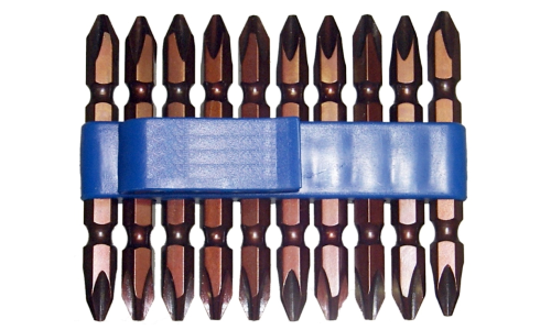1/4" Hex Double Ended Phillips Power Bit, PH2 x 65mm (10 Pack)
