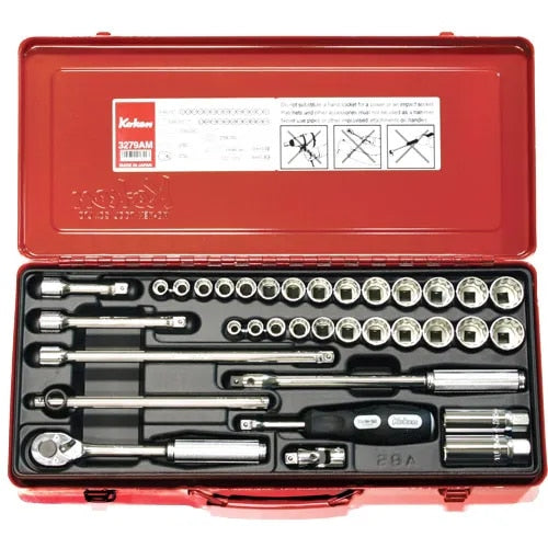 35-Piece 3/8" Drive Socket Set