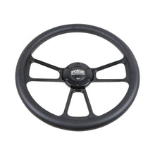 Load image into Gallery viewer, 355mm Universal Half Wrap Microfiber Leather Steering Wheel Black Spoke 6-Bolt 14 Inch Car Steering Wheel