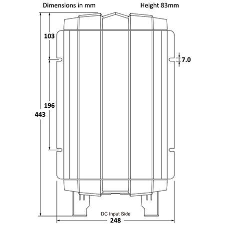 REDARC R‑12‑2000RS2 2000W pure sine wave inverter for reliable AC power in New Zealand Diagram