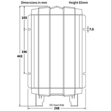 Load image into Gallery viewer, REDARC R‑12‑2000RS2 2000W pure sine wave inverter for reliable AC power in New Zealand Diagram