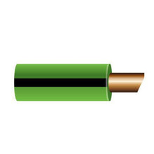 Load image into Gallery viewer, 4mm Single Core Automotive Cable - Green with Black Trace - 30m Roll