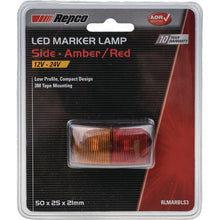 Load image into Gallery viewer, Repco 12-24V LED Amber/Red Side Marker / Indicator Lamp 58x35x25mm