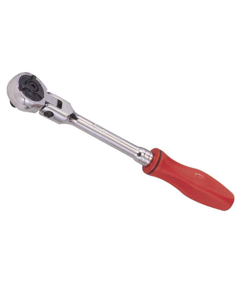 3/8" Drive Flex-Head Ratchet with Plastic Handle