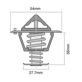 54mm Replacement Thermostat - 91 Degrees C