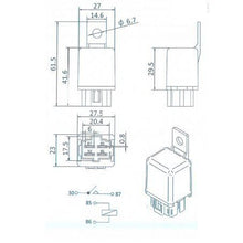 Load image into Gallery viewer, OEX Mini Relay 12V Normally Open 30A