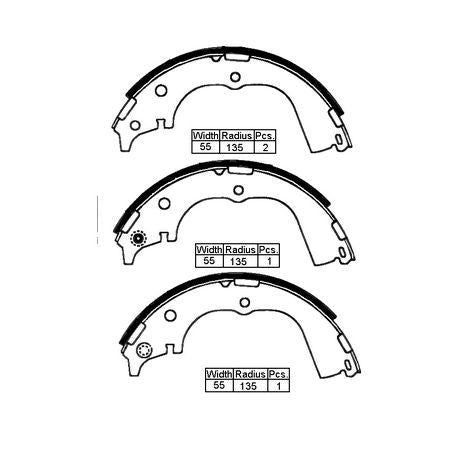 Brake Shoe Set for Toyota Hiace 1990-2004
