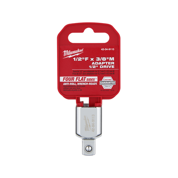 Milwaukee 1/2" Drive Socket Adaptor 1/2" F x 3/8" M