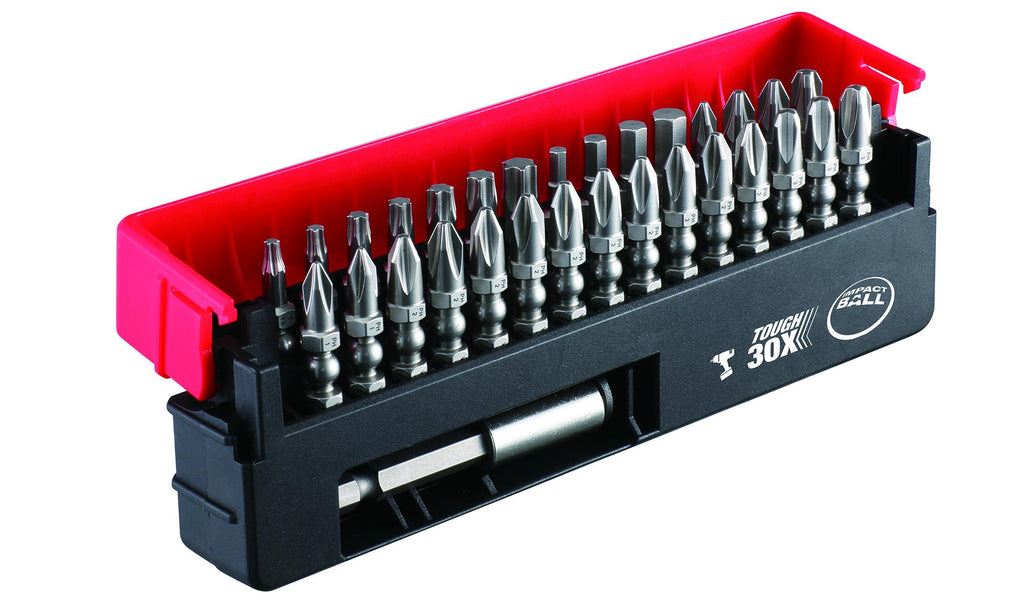 31 Piece Impact Ball Bit Set with Magnetic Holder