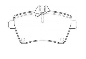 Front Brake Pads For Mercedes-Benz NIBK PN0489