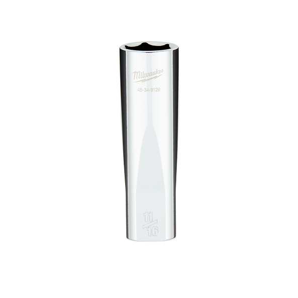 11/16" Deep Socket 1/2" Drive with Four Flat Sides