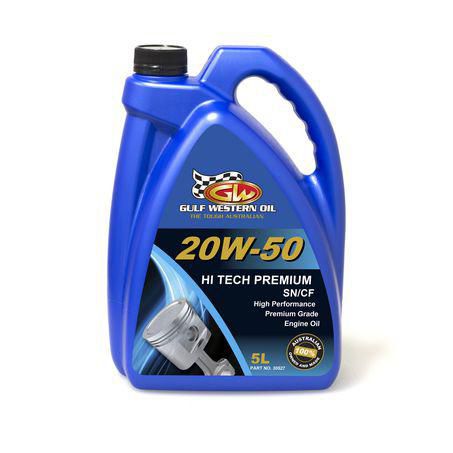 Gulf Western Hi-Tech Premium 20W-50 Engine Oil - 5L