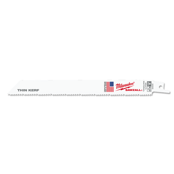 SAWZALL Thin Kerf Multi-Material Reciprocating Saw Blade 200mm (8") 8/12TPI (5 Pack)