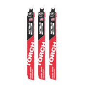 230mm (9") 8TPI SAWZALL The TORCH W/ NITRUS CARBIDE Teeth Blade (3 Pack)