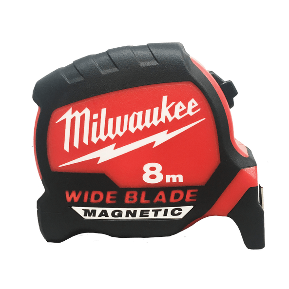 Milwaukee Magnetic Wide Blade Tape Measure 8m